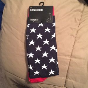 American flag crew socks